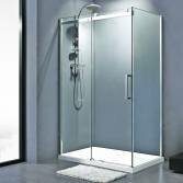 EasyClean Sliding Door Enclosure for Corner, 1200x800mm (Right Entrance)  